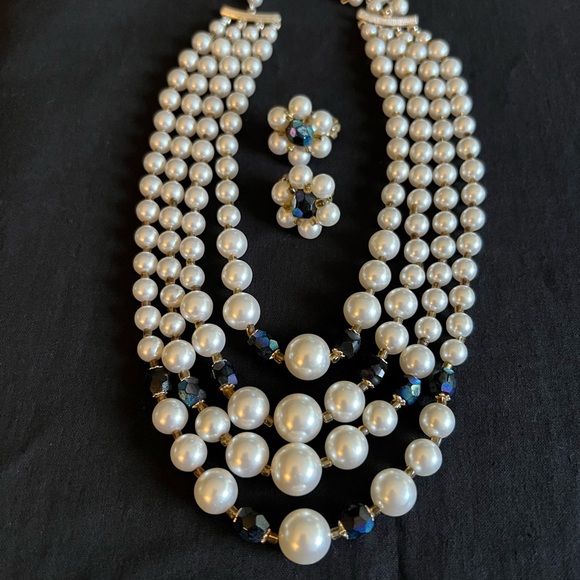 Vintage Multi-Strand Demi-Parure - Picture 9 of 9